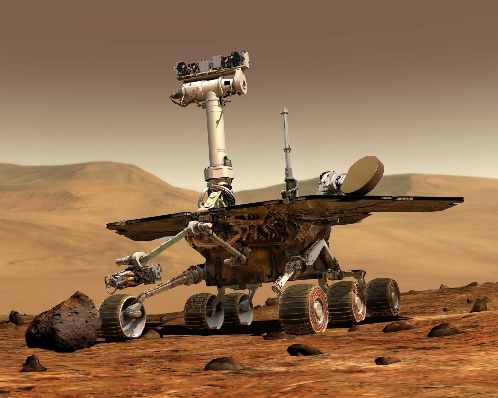 Immagine di una sonda usta per esplorare Marte