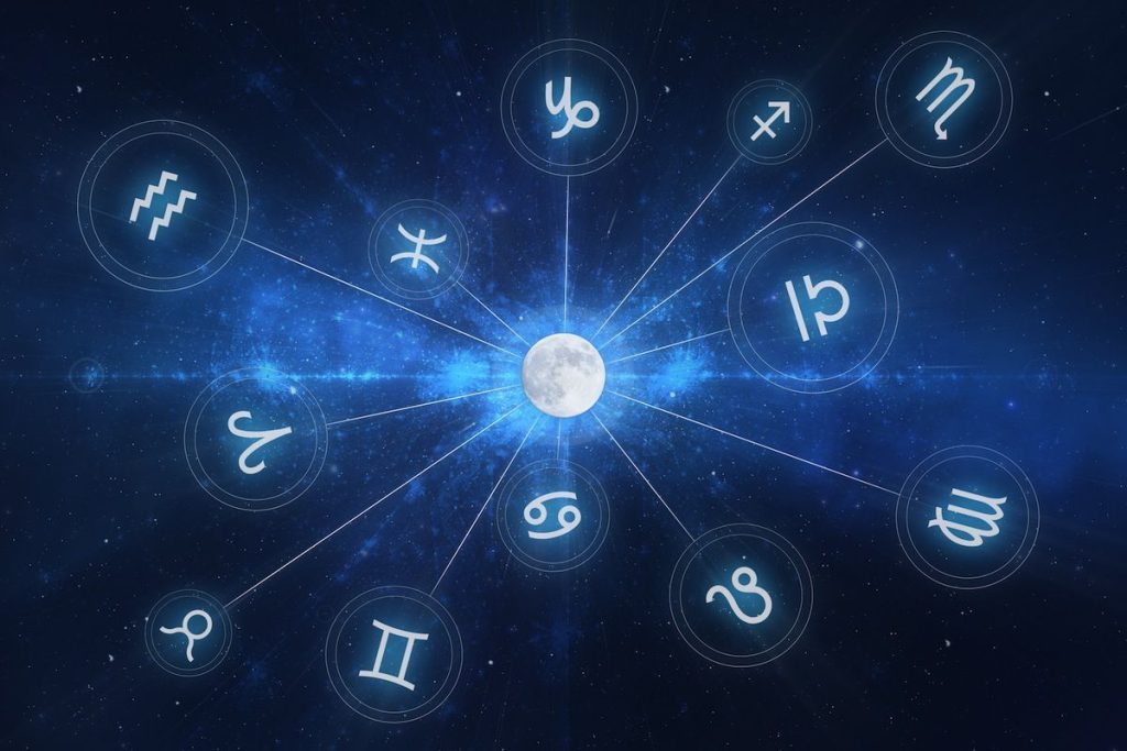 Immagine che raffigura i segni zodiacali dell'oroscopo o "Oryoscopo"